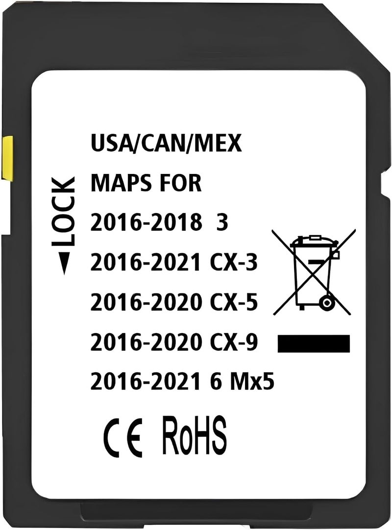 Ceypecfire Latest Navigation Memory Card, Compatible with: (2016-21)-Cx3. (2016-20)-Cx5. (2016-20)-Cx9. (2016-22)-Mx5. (2016-18)-3. (2016-22)-6, Can/Mex/USA Maps (Ceypec-01) - Image 2